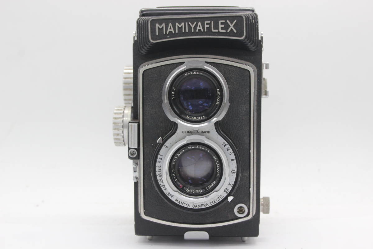 【訳あり品】 マミヤ Mamiyaflex SETAGAYA KOKI SEKOR S. 7.5cm F3.5 二眼カメラ s3874_画像2