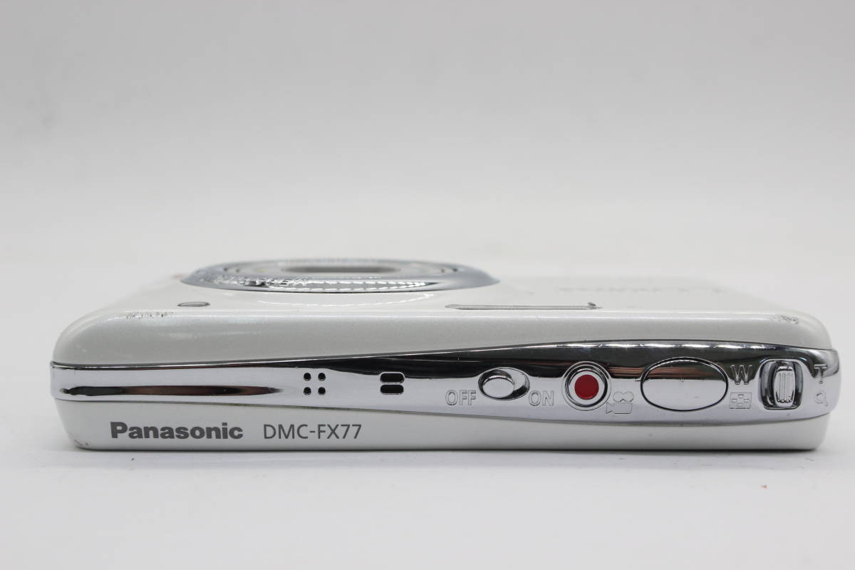【返品保証】 【元箱付き】パナソニック Panasonic Lumix DMC-FX77 ホワイト バッテリー チャージャー付き コンパクトデジタルカメラ s4703_画像6