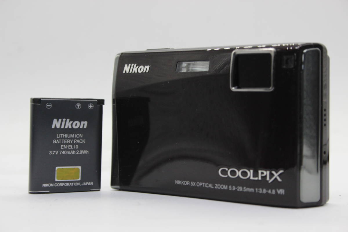 【返品保証】 ニコン Nikon Coolpix S60 ブラウン Nikkor 5x バッテリー付き コンパクトデジタルカメラ s4899