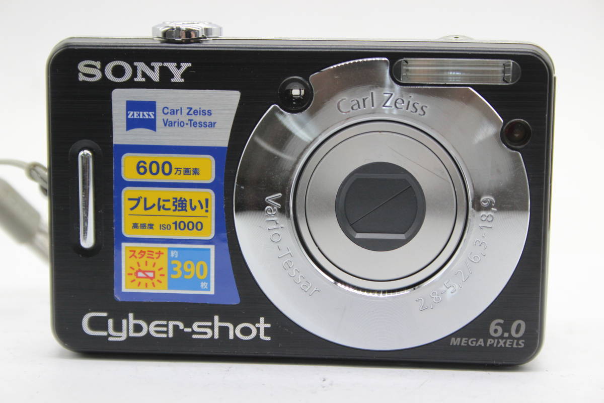 【返品保証】 ソニー SONY Cyber-shot DSC-W50 ブラック 3x バッテリー付き コンパクトデジタルカメラ s5087_画像2