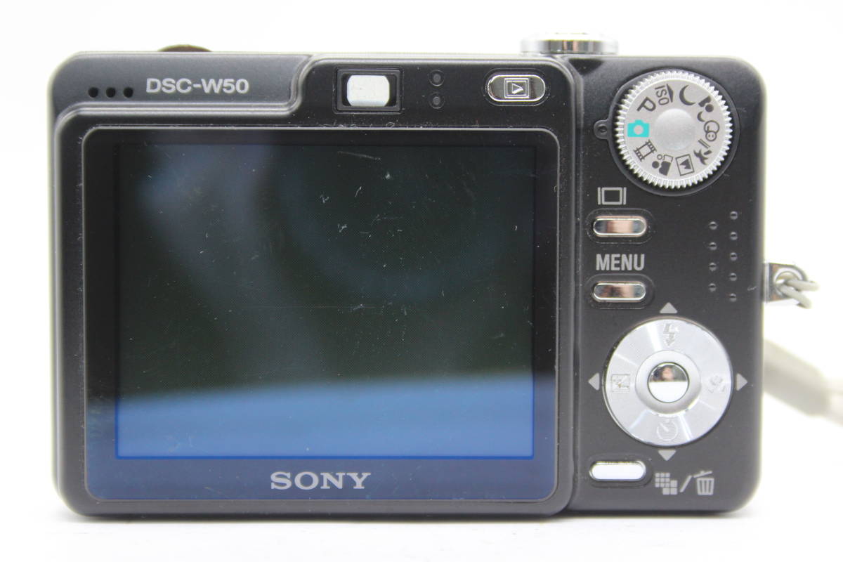 【返品保証】 ソニー SONY Cyber-shot DSC-W50 ブラック 3x バッテリー付き コンパクトデジタルカメラ s5087_画像4