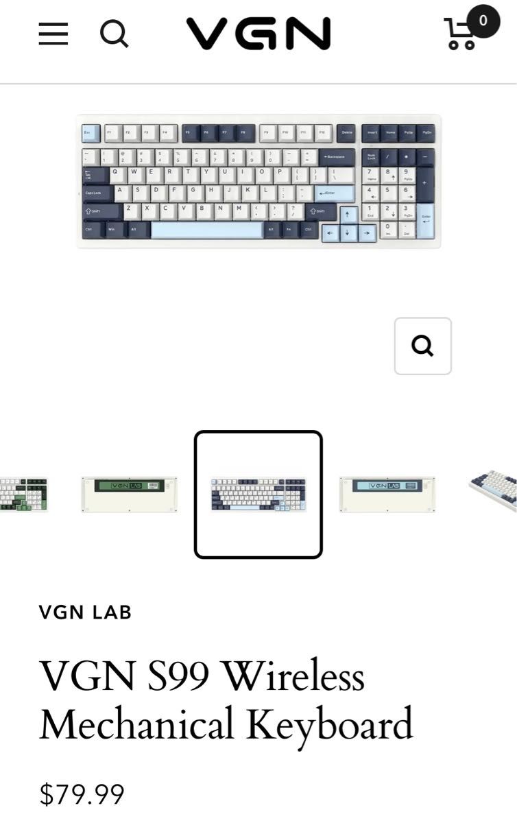 新品VGN S99 メカニカルゲーミングキーボード Z1軸 PBTキー 新品VGN S99 メカニカルゲーミングキーボード Z1軸 PBTキー