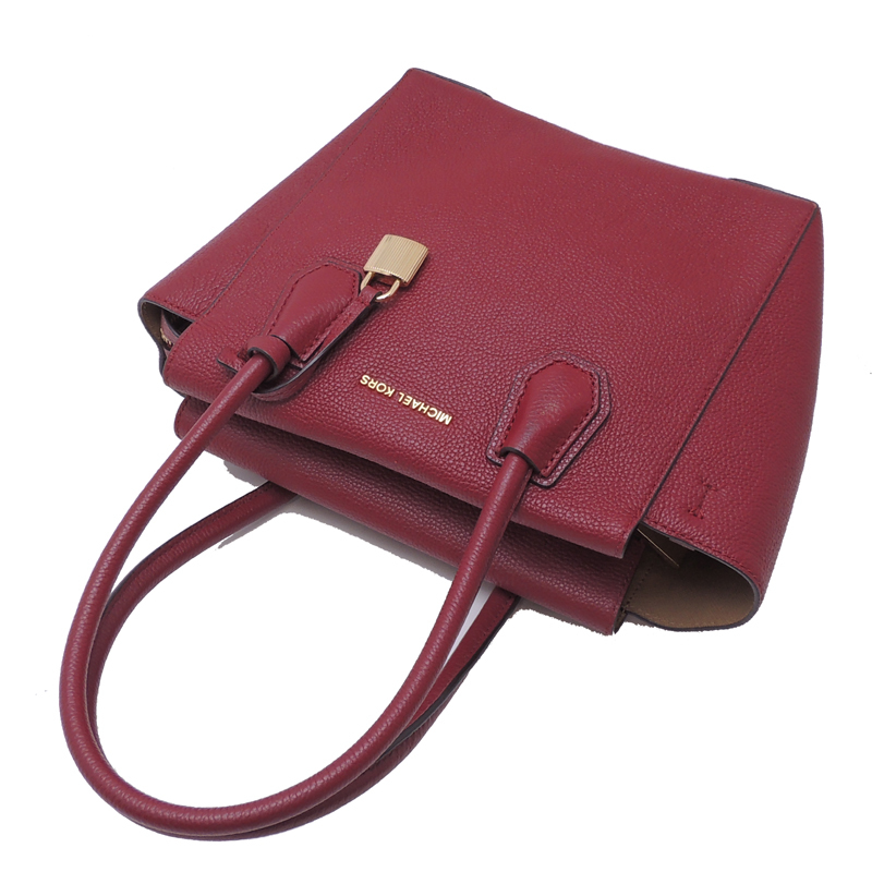 ［飯能本店］Michael Kors マイケルコース 2Wayバッグ 30H6GM9S1L ハンドバッグ レザー ボルドー レディース DH75558_画像3