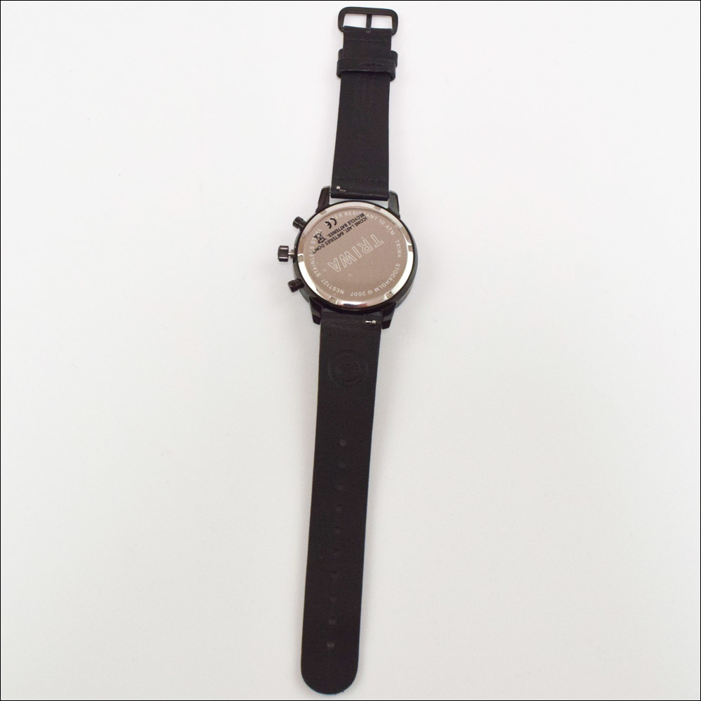 未使用 定価40,700円 TRIWA トリワ NIGHT NEVIL ナイト ネヴィル ネビル クロノグラフ 腕時計 42mm ブラック NEST127-CL010101P_画像3