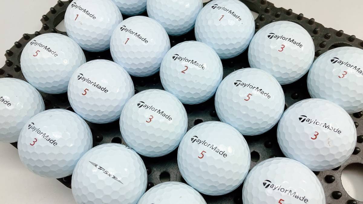 【激安】(P26) B級 TaylorMade テーラーメイド ツアープリファード TP5 X 2021年モデル ホワイト 20個【ロストボール】_画像3