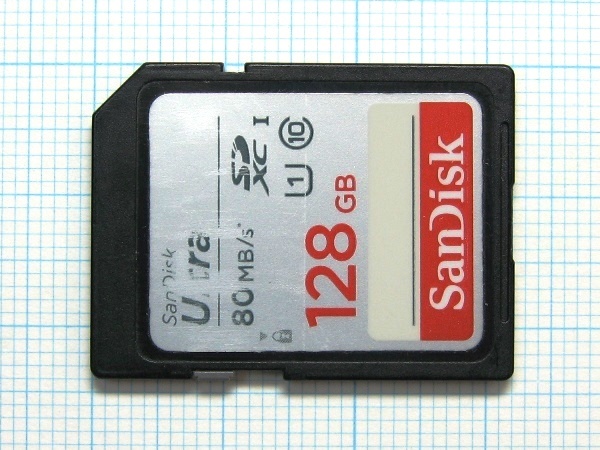 ★SanDisk　ＳＤＸＣ メモリーカード １２８ＧＢ　中古★送料６３円～_画像1