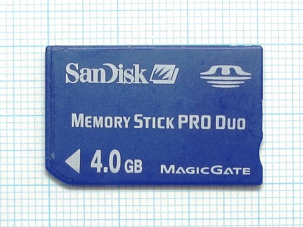 *SanDisk memory stick PRO Duo 4GB used * postage 63 jpy ~