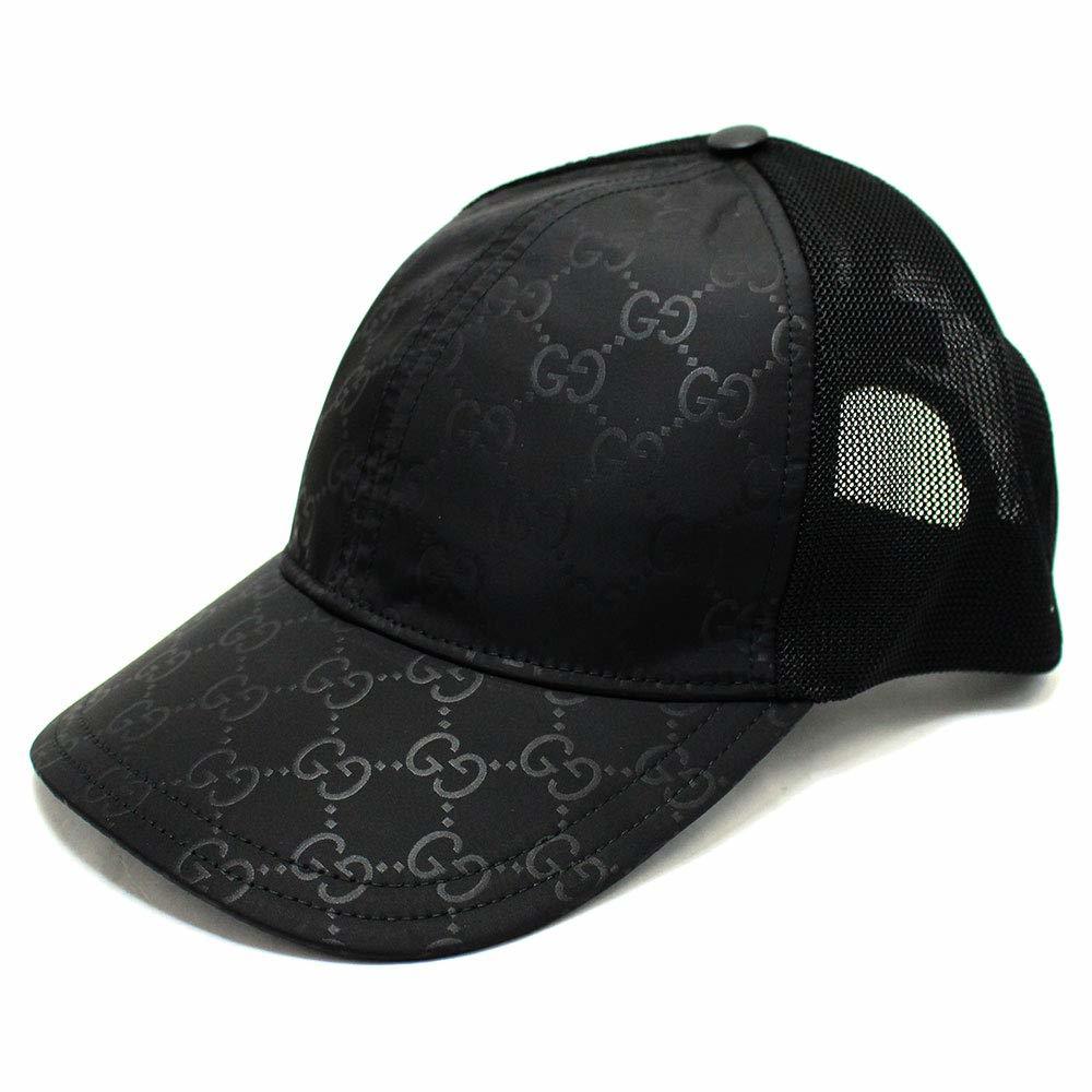 新しいスタイル ブラック グッチ GUCCI 1 送料無料 GG S size 4HD47 510950 男女兼用 帽子 メッシュキャップ ベースボールキャップ ナイロン 野球帽