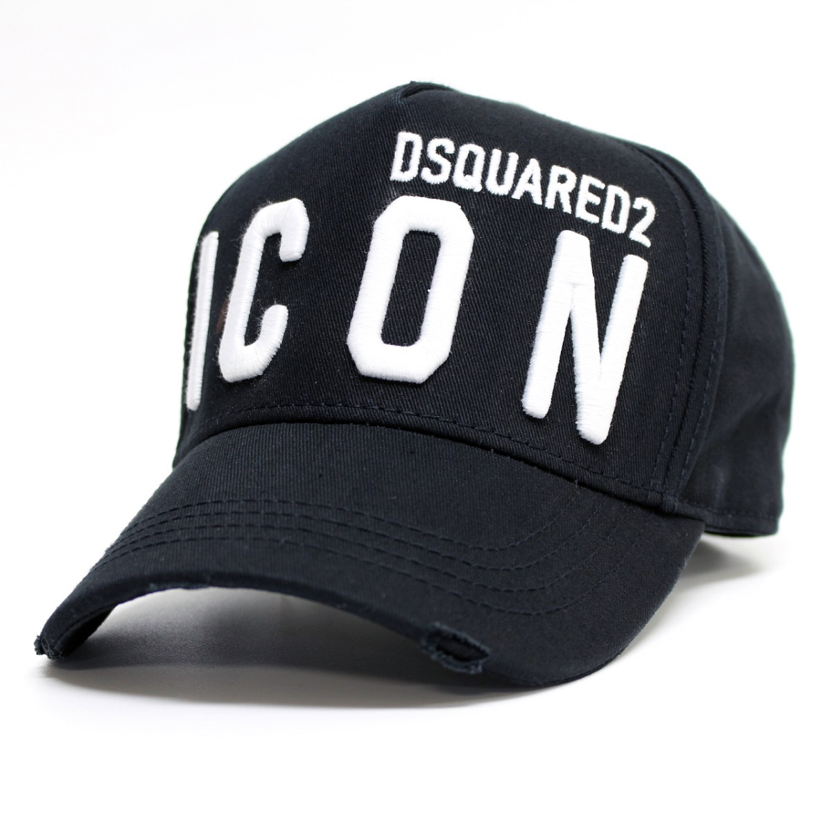 送料無料 DSQUARED2 ディースクエアード BCM0412 05C00001 ブラック ICON ロゴ キャップ 帽子