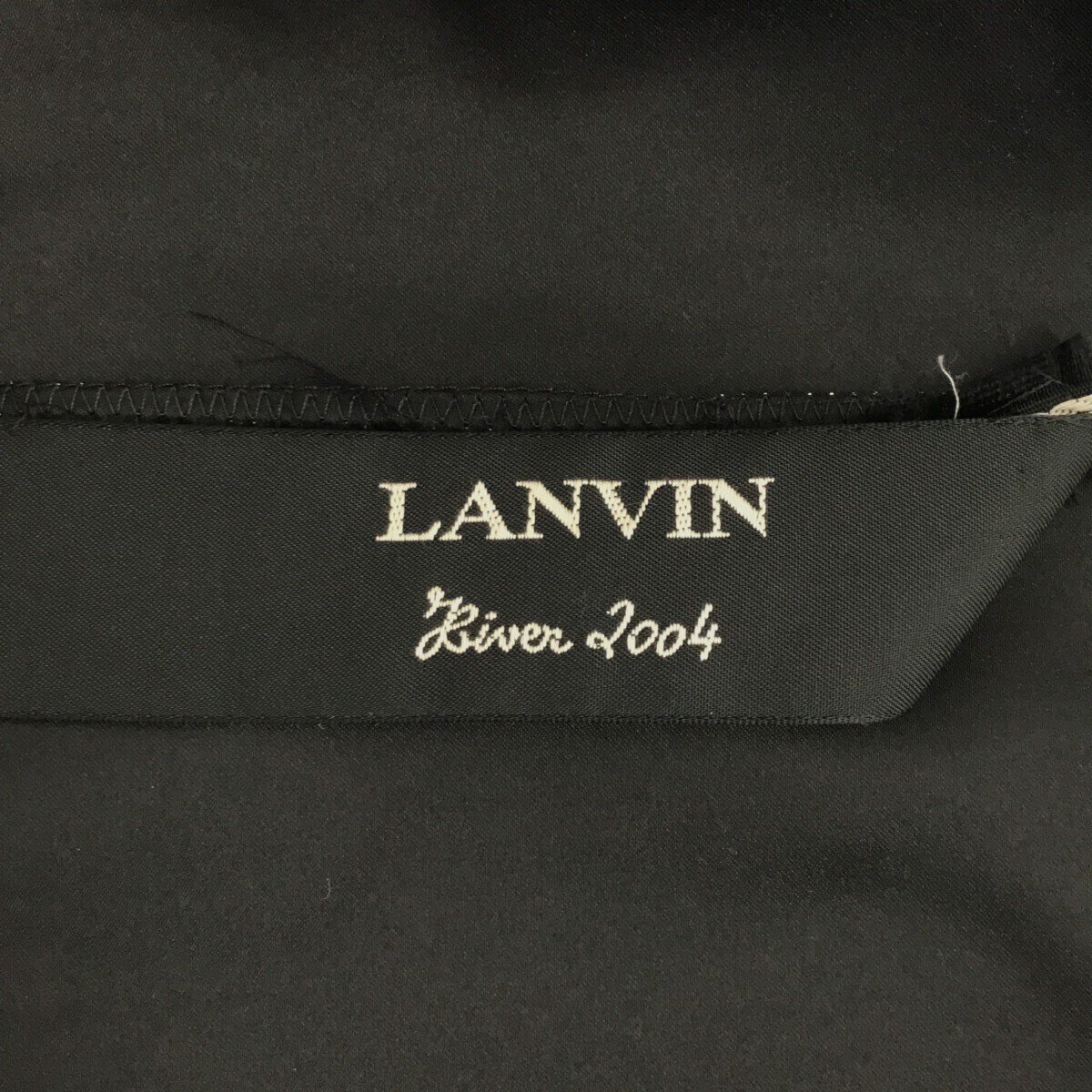 LANVIN ランバン 【lay3365M】 River 2004 レイヤードコート ロンコート BLK ブラック 黒 レディース 2WAY 羊毛 アンサンブル MR_画像5
