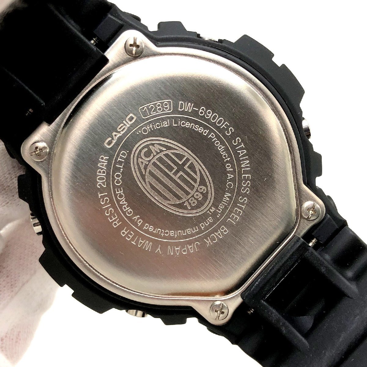 極美品 G-SHOCK ジーショック CASIO カシオ 腕時計 DW-6900FS ACミラン コラボ 三つ目 2007 1000本限定 【ITZTIOACKFRK】_画像6