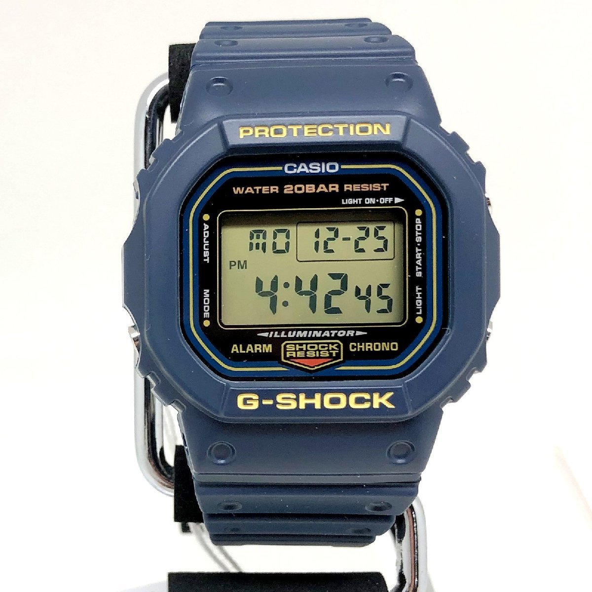 極美品 G-SHOCK ジーショック CASIO カシオ 腕時計 DW-5600RB-2JF 初期カラー復刻 リバイバル デジタル クォーツ ブルー 【IT0SSDPGESGY】_画像1