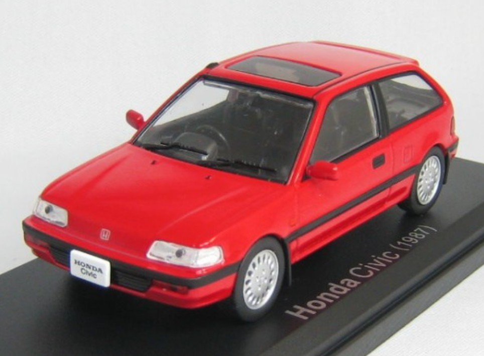 新品 未開封 ホンダ シビック 1987年 アシェット 国産名車コレクション 1/43 ノレブ/イクソ 旧車 ミニカー B7_画像1