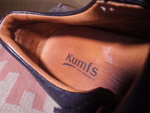 ★■Kumfs■Tストラップシューズ黒EUR39■26cmスリッポン_画像7