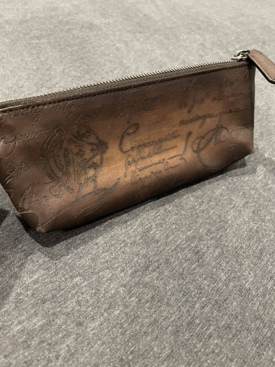 ベルルッティ ペンケースBerluti カリグラフィ小物入れ ポーチ ベルルッティ ペンケースBerluti カリグラフィ小物入れ ポーチ