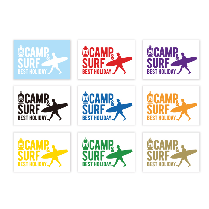 【キャンプステッカー】キャンプとサーフィンは最高の休日！_画像4