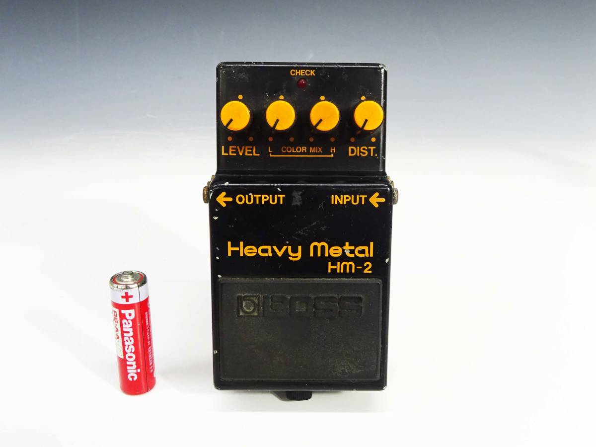 ●(KC) ジャンク BOSS エフェクター Heavy Metal HM-2 MADE IN JAPAN 日本製 器材 ボス ヘヴィーメタル_画像1