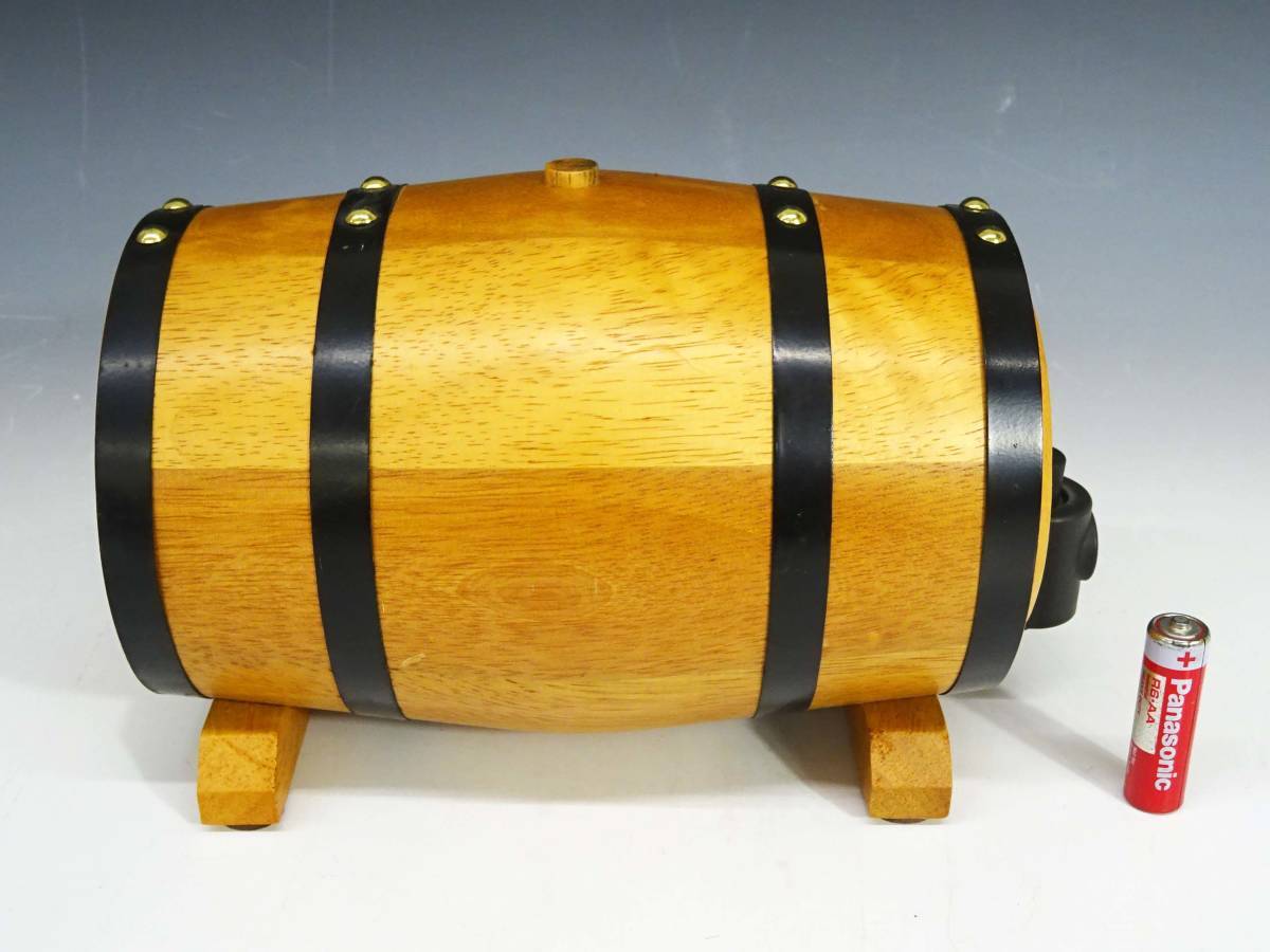 ◆(NS) WHYTE＆MACKAY ホワイト＆マッカイ 木製 樽型ボトル スコッチ ウィスキー SCOTCH WHISKY 中身なし ディスプレイ コレクションの画像3