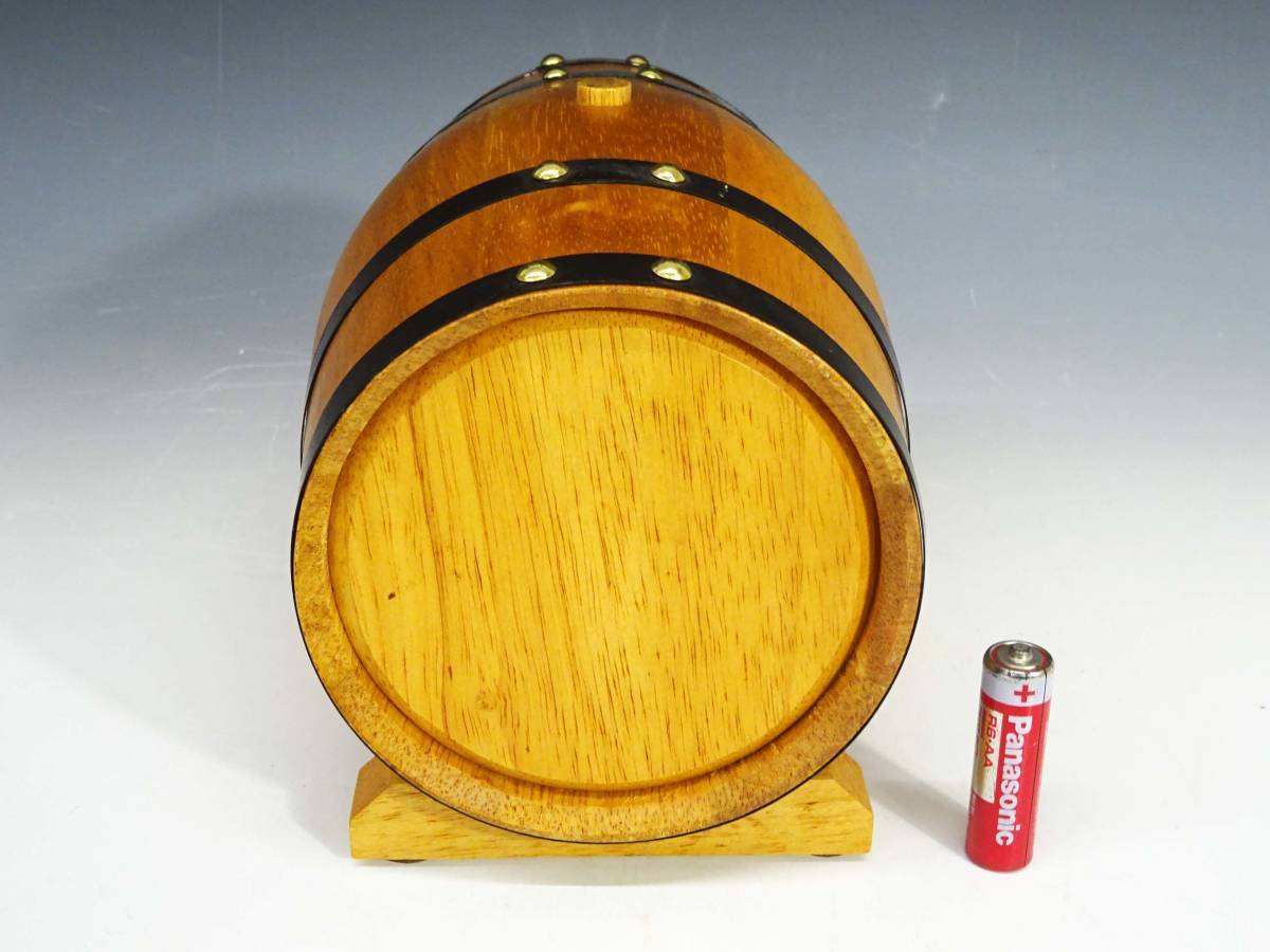 ◆(NS) WHYTE＆MACKAY ホワイト＆マッカイ 木製 樽型ボトル スコッチ ウィスキー SCOTCH WHISKY 中身なし ディスプレイ コレクションの画像6