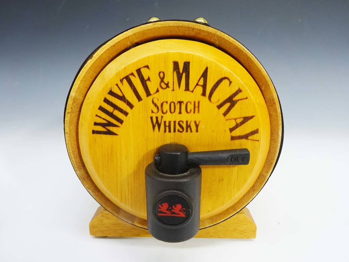 ◆(NS) WHYTE＆MACKAY ホワイト＆マッカイ 木製 樽型ボトル スコッチ ウィスキー SCOTCH WHISKY 中身なし ディスプレイ コレクションの画像7