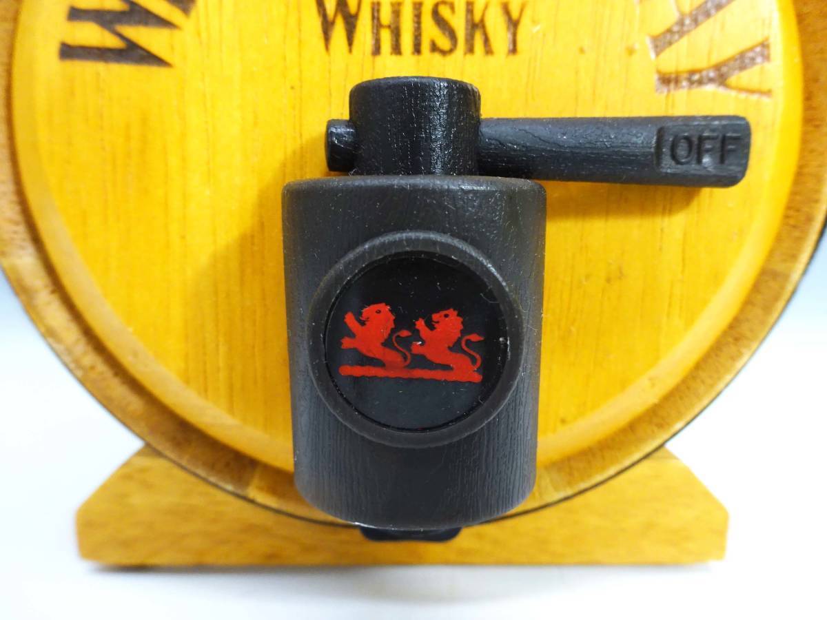 ◆(NS) WHYTE＆MACKAY ホワイト＆マッカイ 木製 樽型ボトル スコッチ ウィスキー SCOTCH WHISKY 中身なし ディスプレイ コレクションの画像8