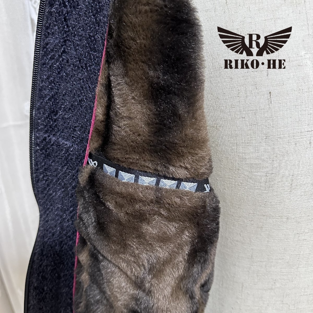 イタリア製 RIKO・HE カシミヤジャケット コート 肉厚 暖かい 防寒 上品 マウンテンパーカー レジャー デイリー 秋冬 メンズ 紳士 2XL_画像5