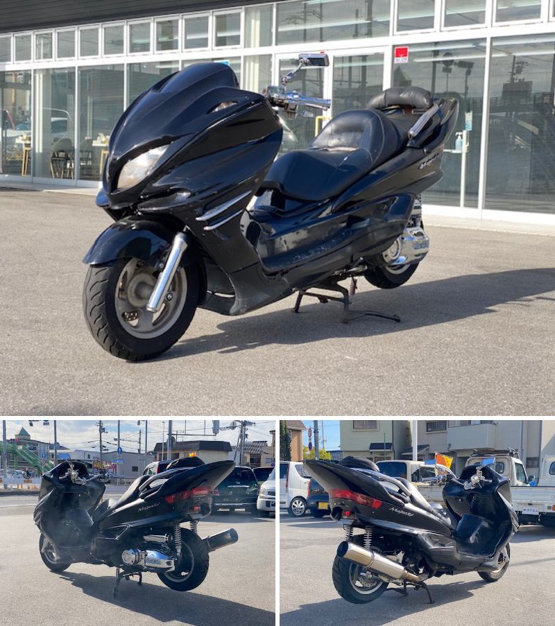 大阪1204OT1♪YAMAHA ヤマハ Majesty250/マジェスティ250 SG03J 250cc エンジン実動 書類あり WirusWinマフラー 売切り!_画像2