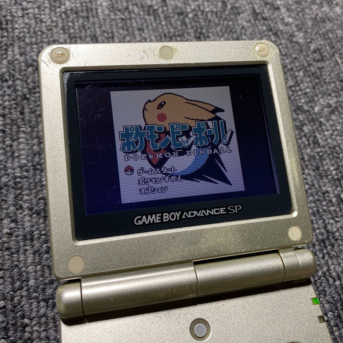 GBA ゲームボーイアドバンスSP スターライトゴールド 充電器付き XJH13016564