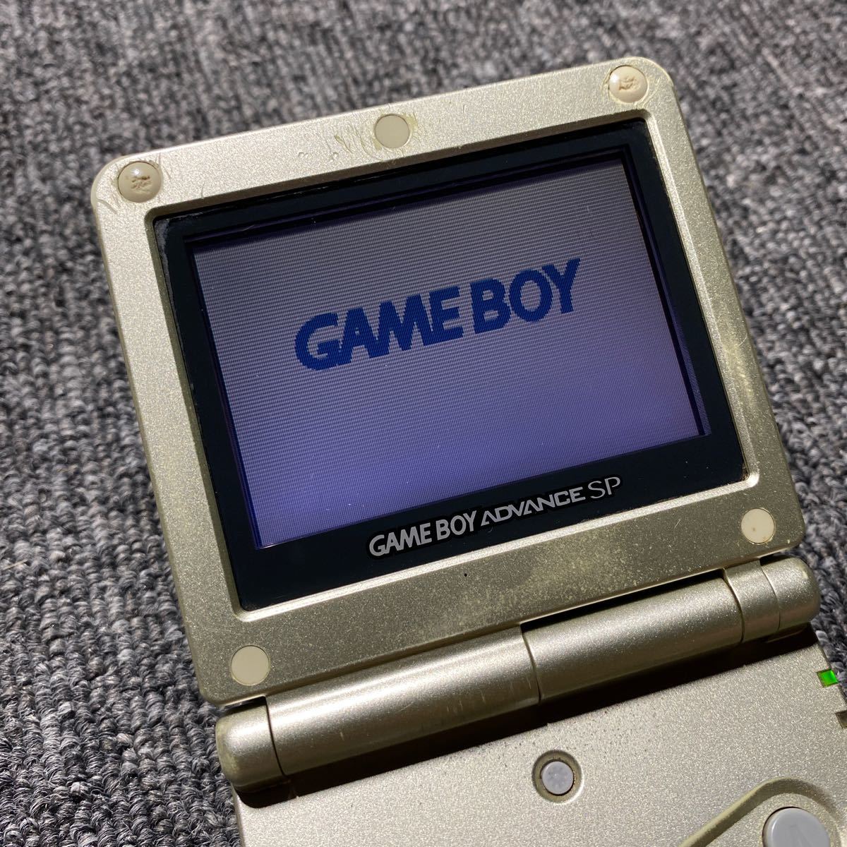 GBA ゲームボーイアドバンスSP スターライトゴールド 充電器付き XJH13016564