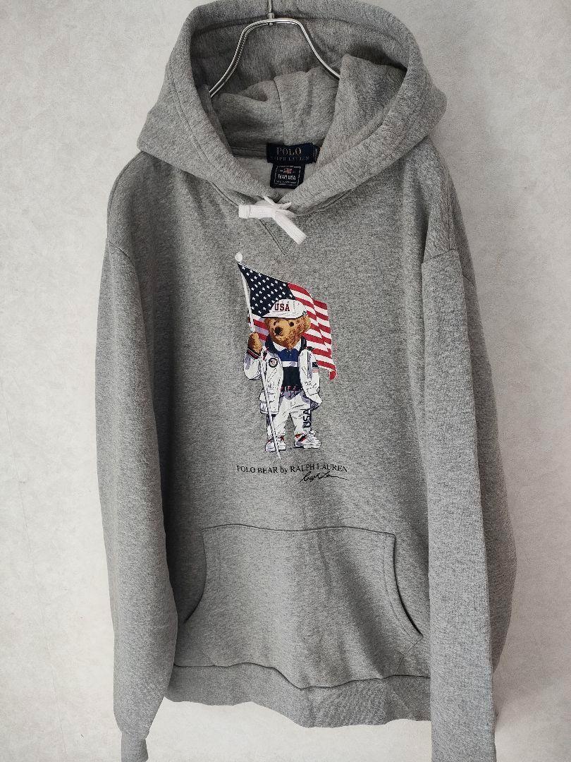 ポロラルフローレン　ポロベア　パーカー　星条旗　USA オリンピック　ジャケット POLO　RALPH LUAREN　SPORT RRL RLX_画像2