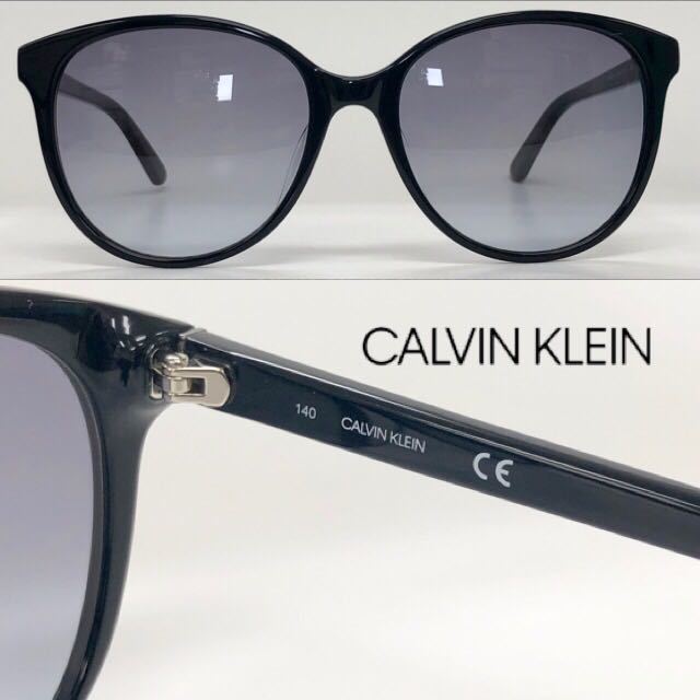  новый товар бесплатная доставка CALVIN KLEIN Calvin Klein солнцезащитные очки CK18523SA 001 черный серый половина 