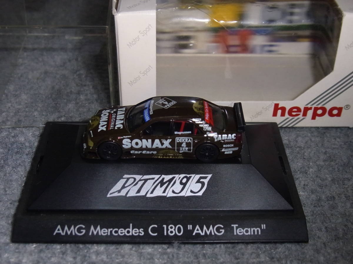 1/87 SONAX メルセデス ベンツ Cクラス マグヌッセン 4号車 C180 1995 DTM MERCEDES BENZ AMG ヘルパ HERPA_画像1