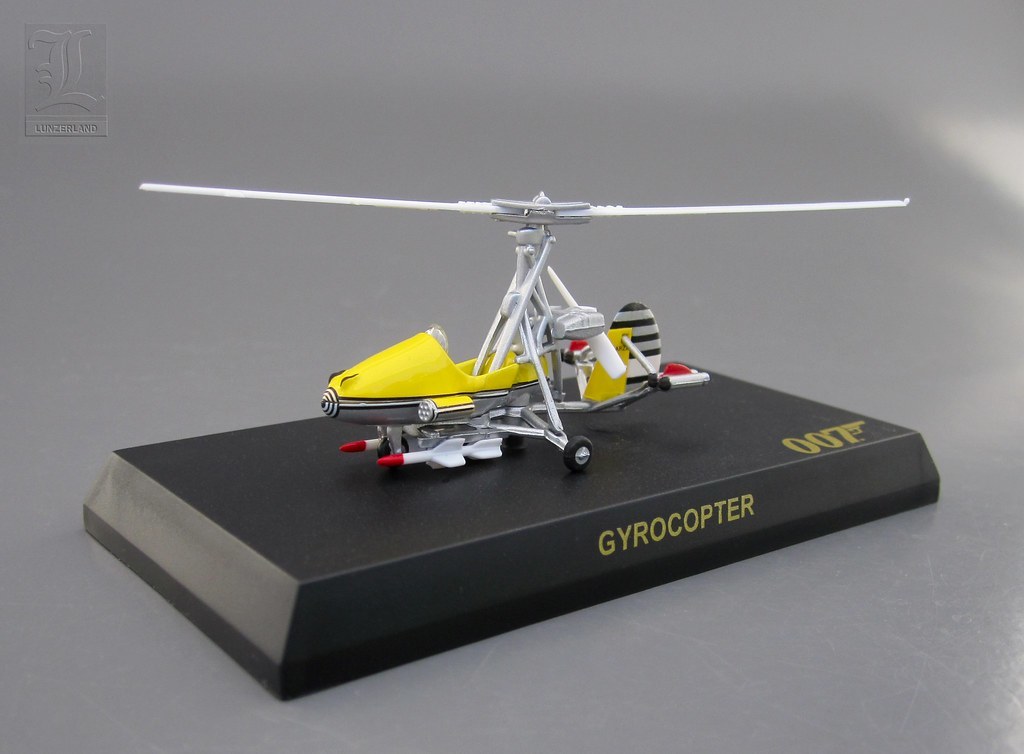 ■即決京商 1/72【ジャイロコプター Gyrocopter (イエロー) 「007 J.ボンド ミニチュアモデルシリーズ」_参考見本です