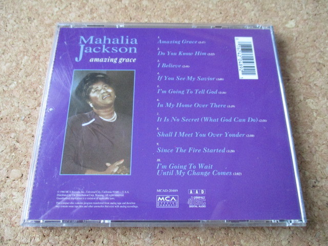 Mahalia Jackson/Amazing Grace マヘリア・ジャクソン 88年 人間の声の力に圧倒される、大傑作・大名盤♪！廃盤♪！ゴスペル・レジェンド♪_画像2