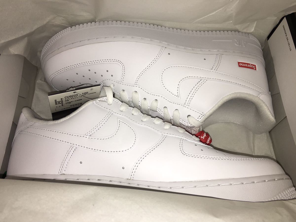 即決 28cm Supreme/Nike Air Force 1 Low 白 ホワイト white シュプリーム ナイキ エア フォース 1 ロー 新品未試着品 US10 国内正規品