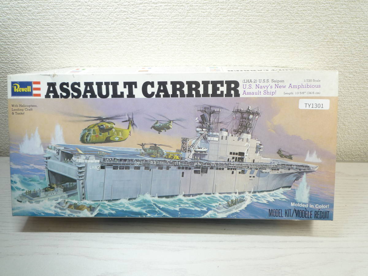 TY1301 Revell 1977 ASSAULT SHIP USS Tarawa (LHA-1) 1:720 Scale Model