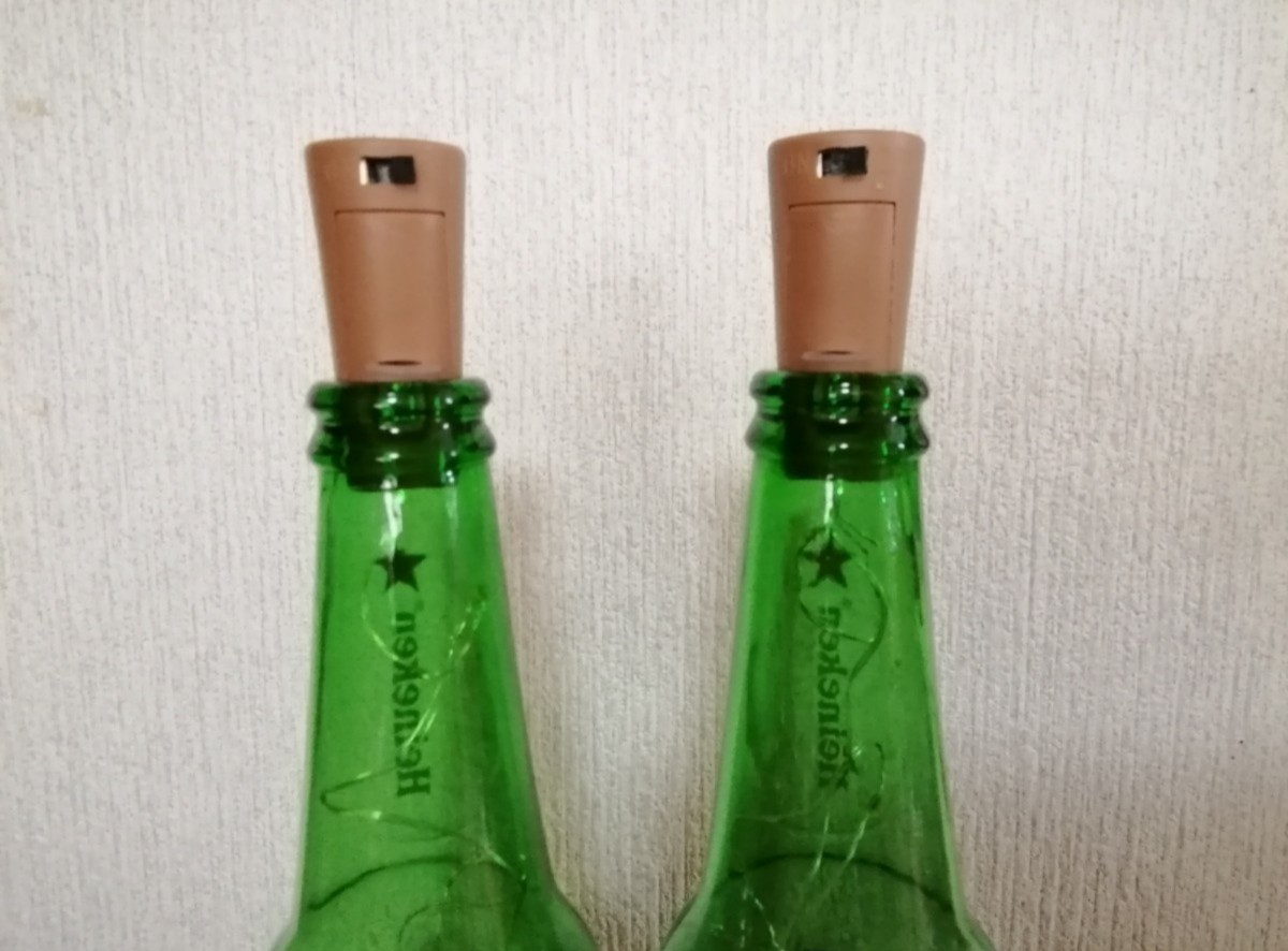 【非売品　１本～12本迄対応　１本1100円　Heineken　ハイネケン　アメリカ製ボトル　　空ビン中古　インテリアボトルランプ　ゆうパック】_画像10