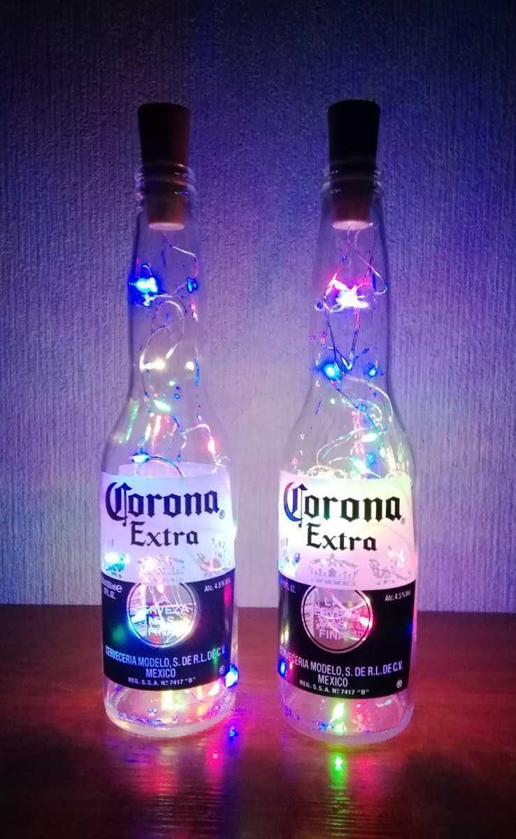 【非売品　Corona beer　コロナビール　アメリカ製　日本製　空ビン　インテリアボトルランプ　ブリキバケツ新品　ゆうパック80サイズ】_画像1