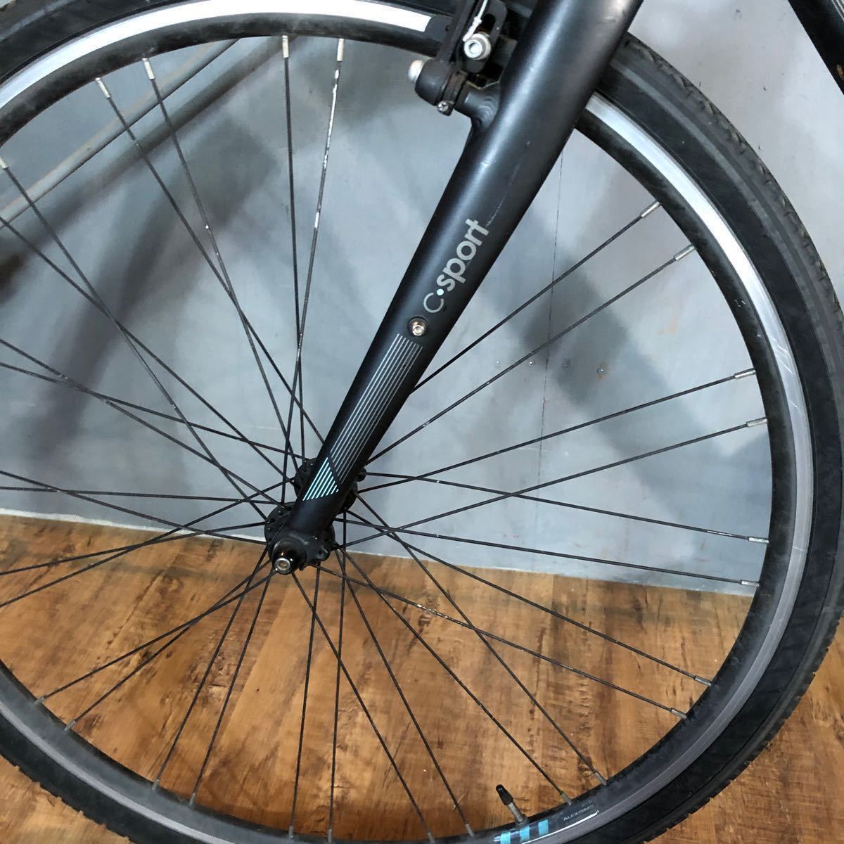 中古　ビアンキ　Bianchi C SPORT 1 47サイズ　700×35C スポーツ　クロスバイク　防犯登録抹消届　譲渡証明車　有　自転車　_画像4