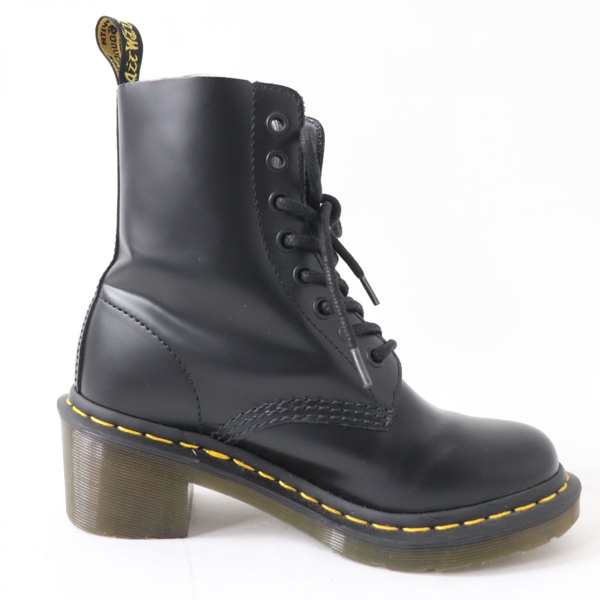 【ドンドン見直し】極美品☆Dr.Martens ドクターマーチン CLEMENCY クレメンシー 8ホール レースアップ レザー ブーツ 黒 UK3 レディース_画像5