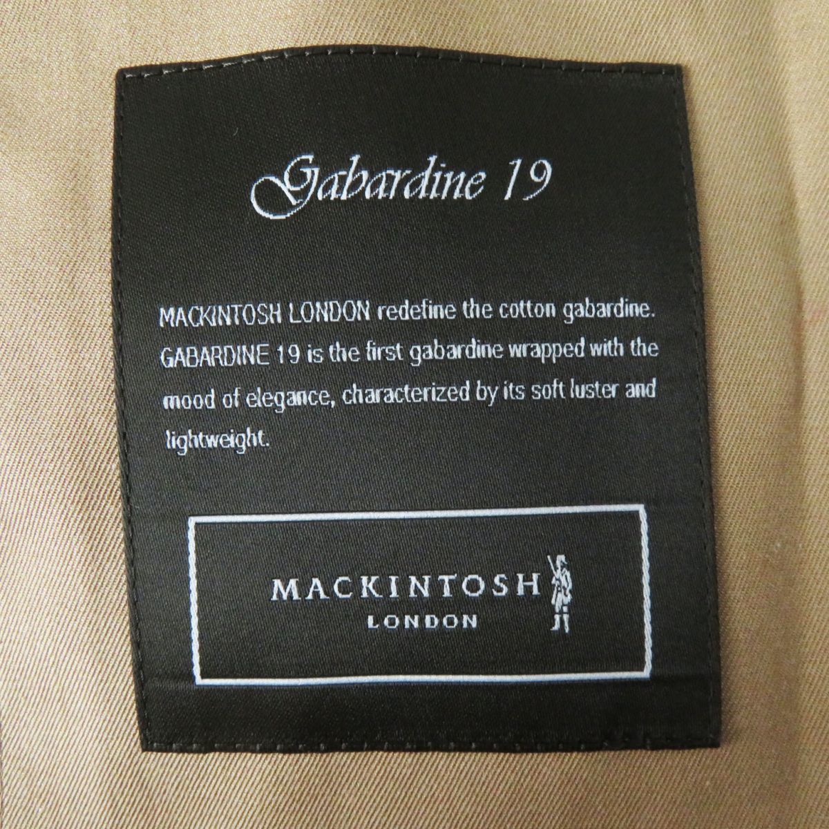 極美品◎正規品 日本製 MACKINTOSH LONDON マッキントッシュ ロンドン G5A07-819-45 ライナー付き トレンチコート チェック柄 ベージュ 38_画像8