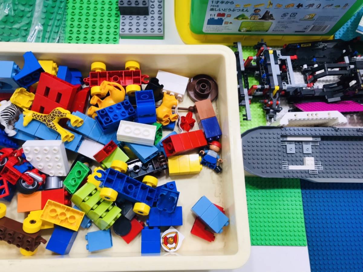 h8★約13㎏160サイズ1円～★ LEGO レゴブロック 大量 duplo デュプロ フィグ 基礎版 パーツ 大量 まとめ売 セット 現状品_画像7