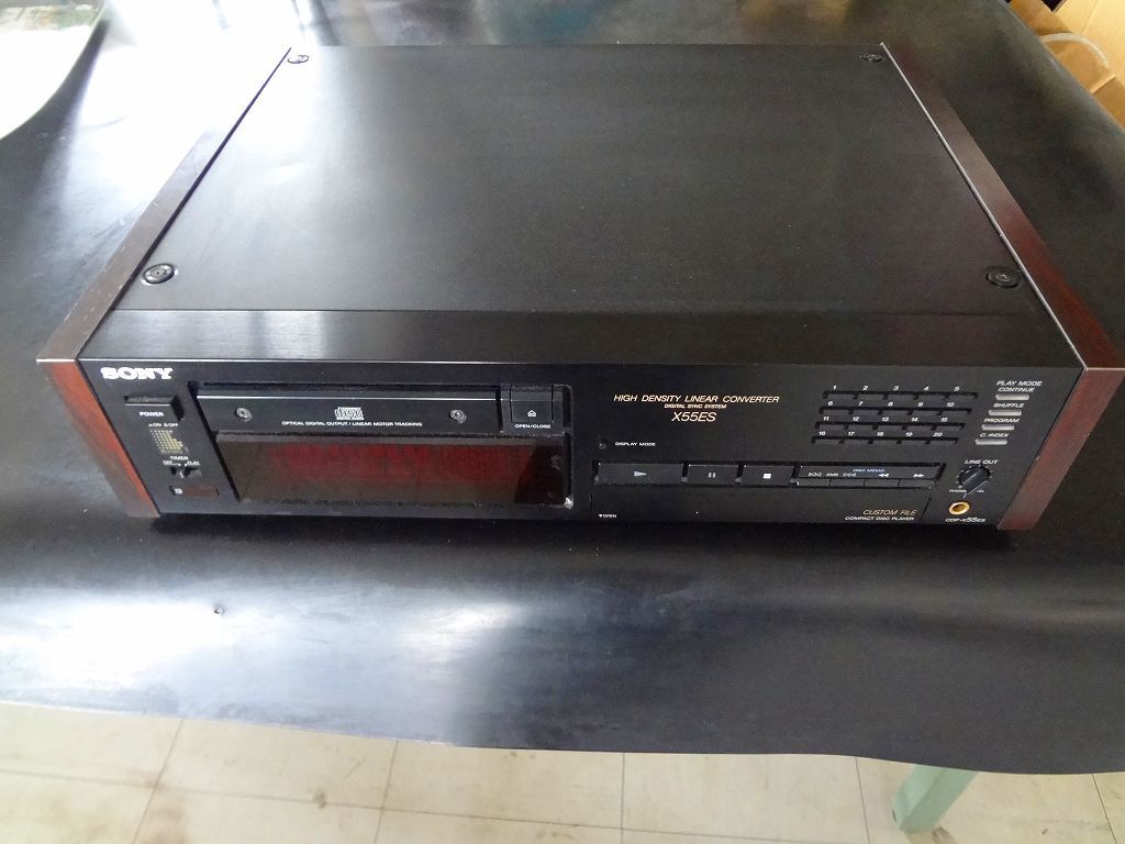 SONY CDP-X55ES CDデッキ CDプレーヤー 通電確認済み オーディオ機器 ソニー_画像1