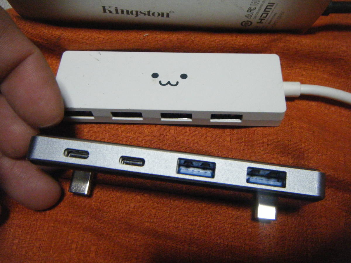 ●キングストン 7in1 USB Type-C ハブ　 USB Type-C 接続 4ポート USB3.1 ハブ バスパワー ジャンク●_画像3