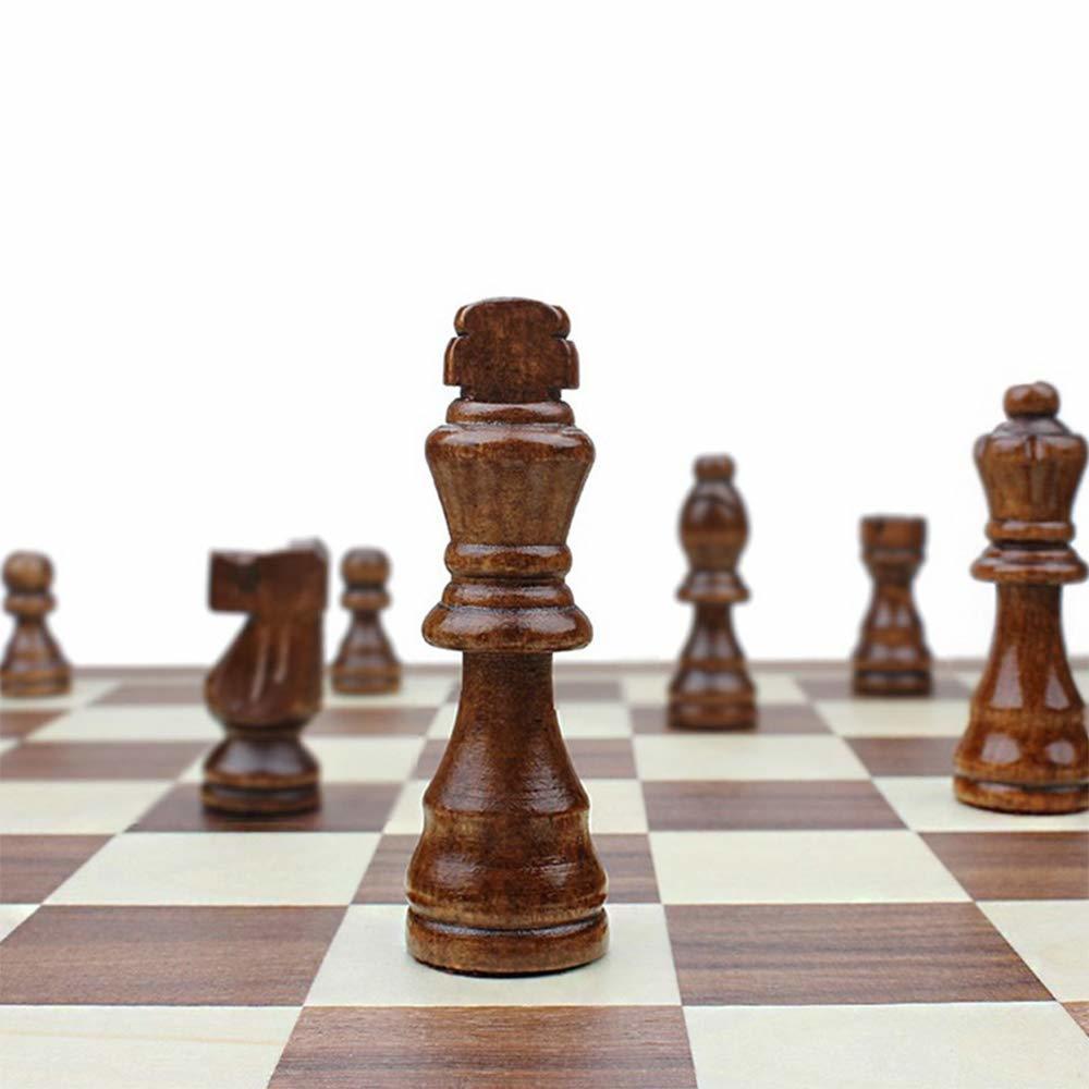 チェスセット 国際チェス 木製 マグネット式 折りたたみチェスボード 収納便利　チェス盤　チェス　chess　駒　セット　コンパクト_画像3