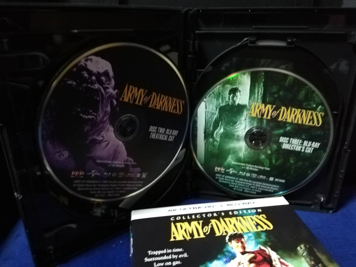 ARMY of DARKNESS 輸入版4KULTRA HD＋ブルーレイ3枚 4枚組（邦題：死霊のはらわたIII/キャプテン・スーパーマーケット）の画像4