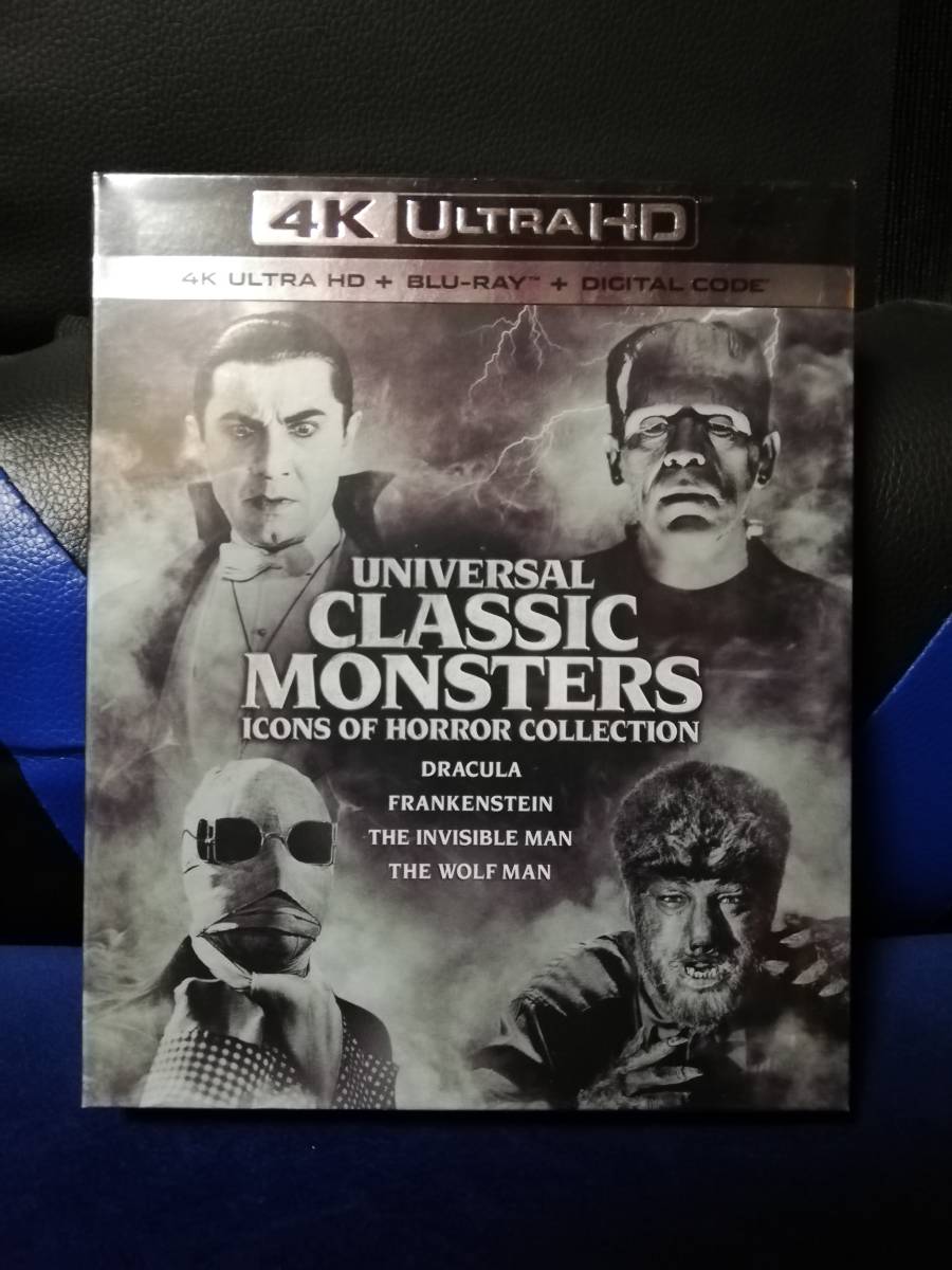 Universal Classic Monsters: Icons of Horro　輸入版4KULTRA HD4枚＋ブルーレイ4枚　8枚組　ホラー映画4作品収録　新品未開封品