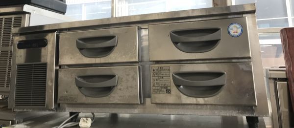 在庫処分 フクシマ ドロワー冷凍コールドテーブルTBC-44FM3 100V 1200x600×550