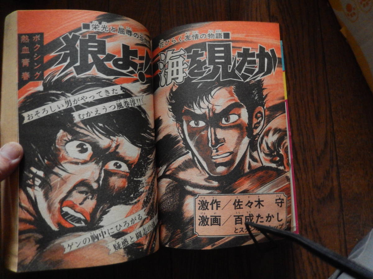 週刊少年キング　1975年(昭和50年)堀江卓仕掛の又一　百成たかし狼よ海を見たか　日大健児吾輩は本の虫　小説西城秀樹他_画像6