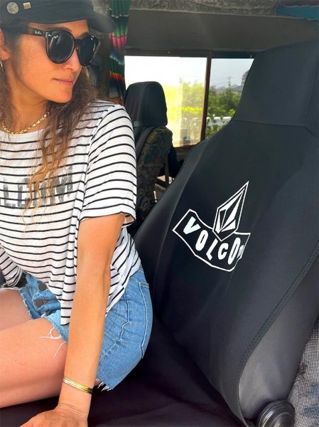 [ free shipping ] seat cover VOLCOM Volcom PISTOL STONE DRIVER SEAT COVER D67223JA Japan representation shop regular goods 